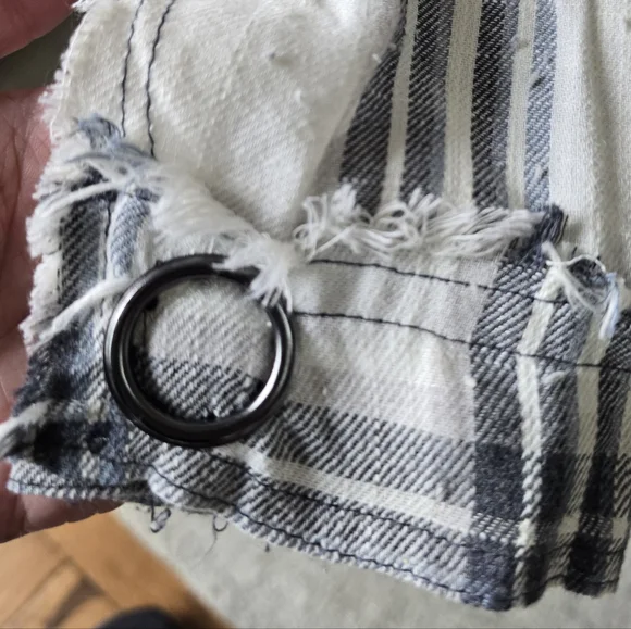 OLI & HALI -Plaid Pieced Denim Jacket Size small - Picture 9 of 10